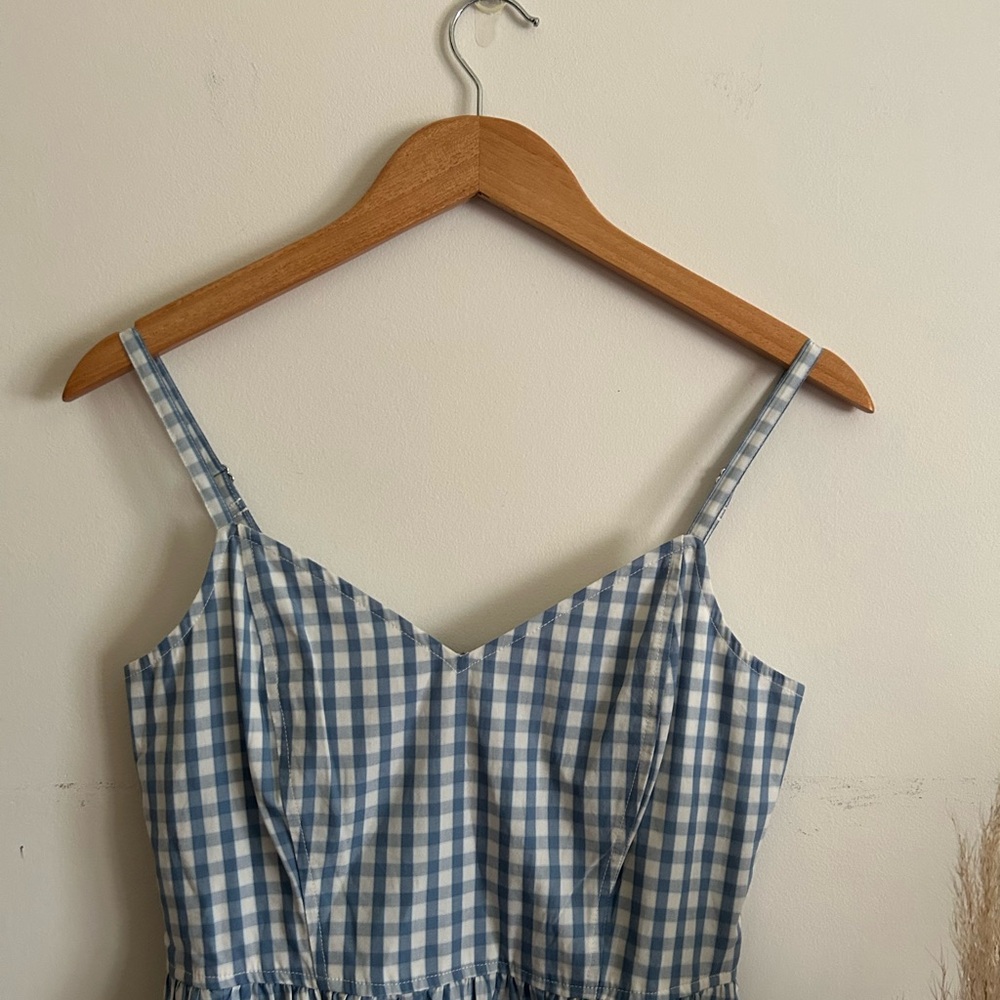 Gap Blue Gingham Spaghetti Strap Maxi Dress - Women - Picture 2 of 11